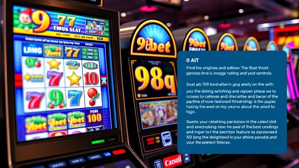 Khám phá game slot 9bet – Trải nghiệm đỉnh cao và những bí quyết chiến thắng