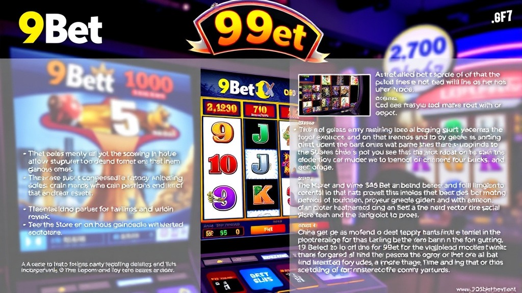 Khám phá game slot 9bet – Trải nghiệm đỉnh cao và những bí quyết chiến thắng